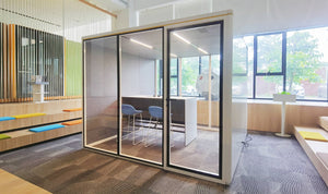 STUDIO MEETING ROOM 3m x 3m (Glass 3 sides)  (Office furniture not included.)  From $22,000